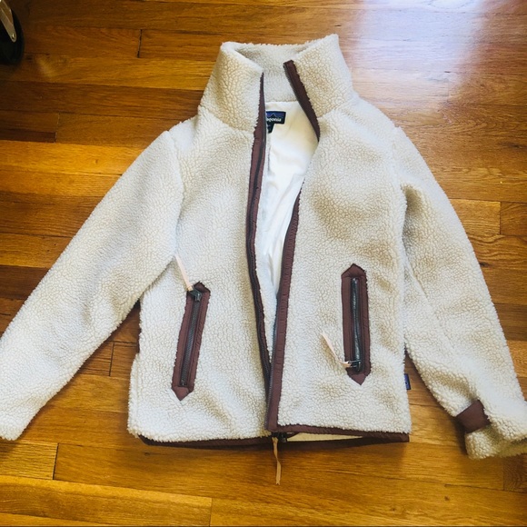 Patagonia Divided Sky Sherpa Jacket Size Extra Small cream - Picture 7 of 14
